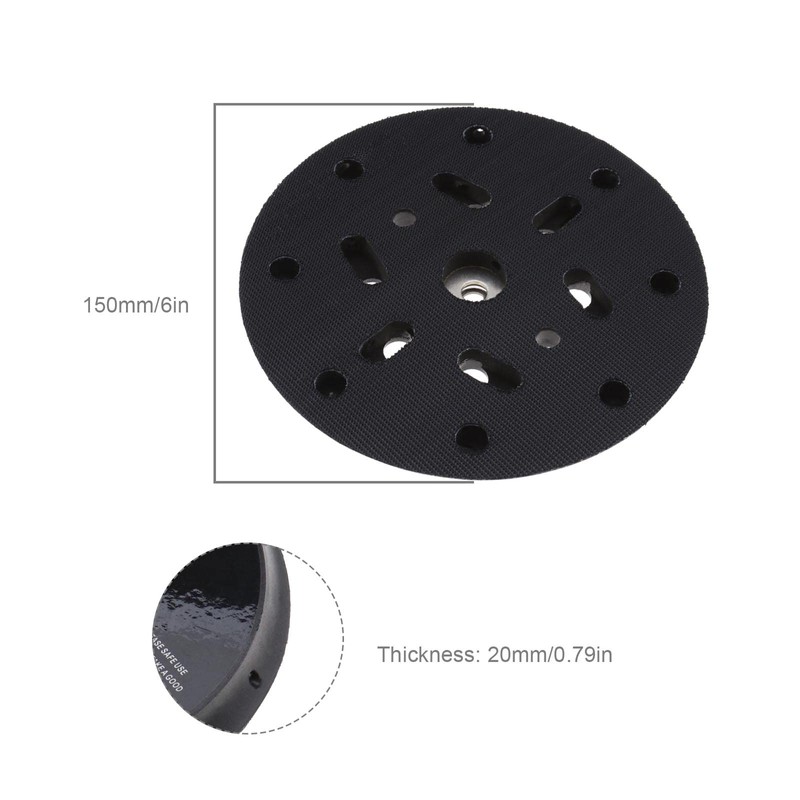 ECSiNG Sanding Discs Support Plate 6 Inch 17 Hole Sander
