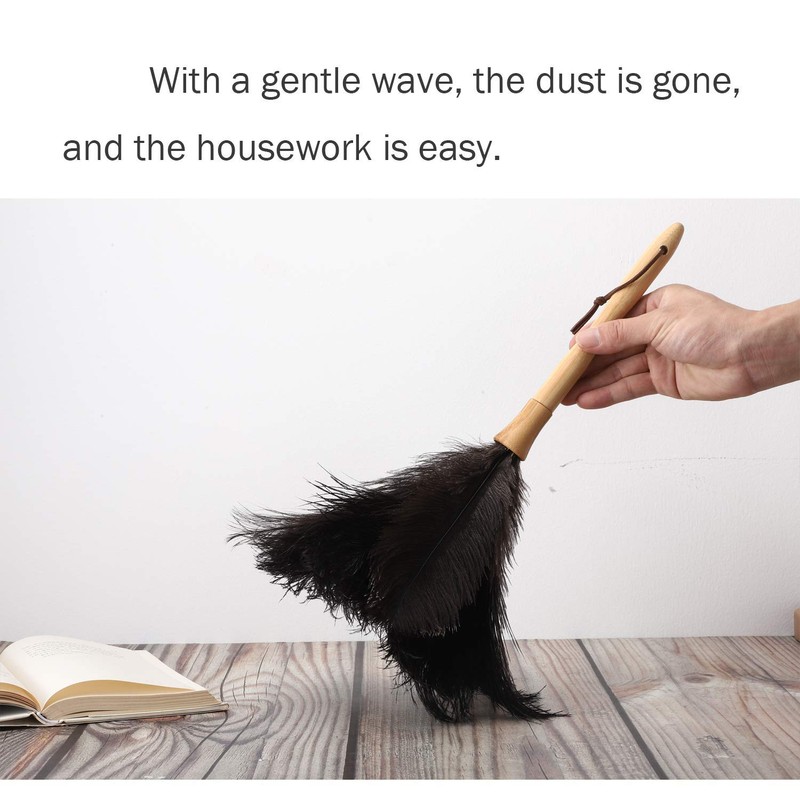 Feather Duster, Ostrich Feather Duster Ddzmz Fluffy Natural Genuine Ostrich