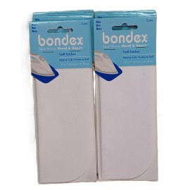 Wright's Wrights Bondex White Twill 2pack 5"X7" Iron-On Patches