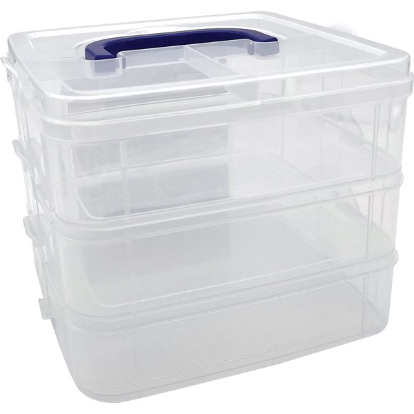 Teacher Created Resources Clear Stackable Storage Containers (TCR20449), 7"L x