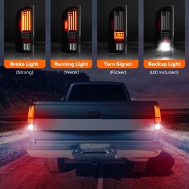 Tresound LED Tail Light for Dodge RAM 1500 2002-2006, for RAM 2500 3500 2003-2006, Rear Taillight Assembly, 55077348AF, 55077347AF, CH2801147, CH2800147