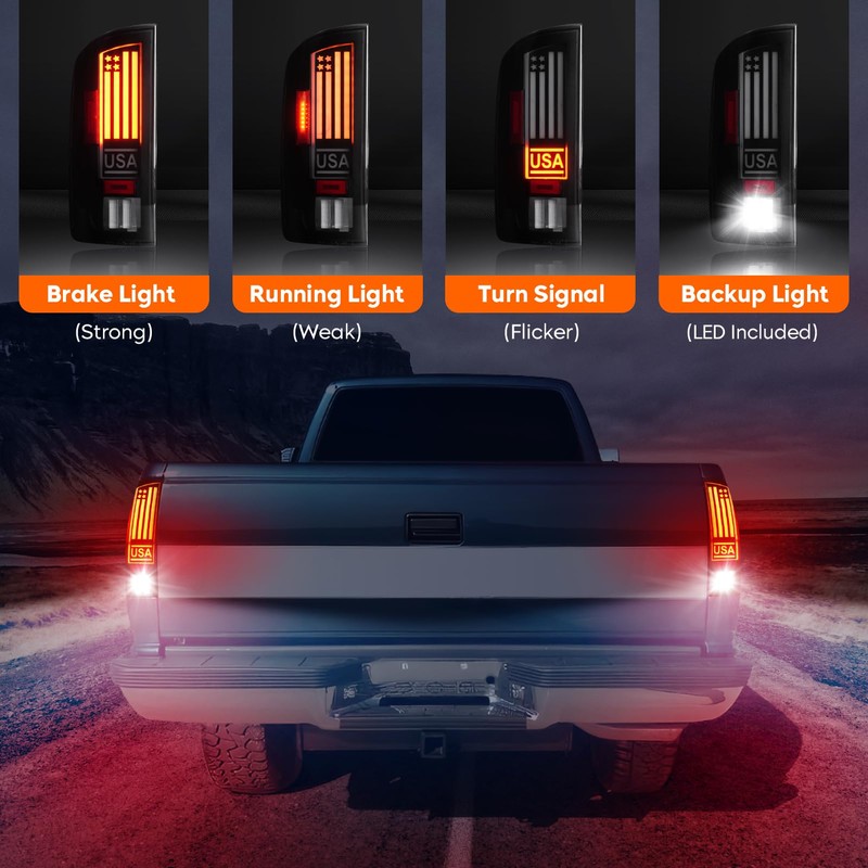 Tresound LED Tail Light for Dodge RAM 1500 2002-2006, for