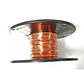Copper 20 AWG Gauge Bare Copper Wire Buss Wire 100' Length 0.035" Natural