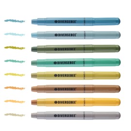 DIVERSEBEE Bible Highlighters and Pens No Bleed, 8 Pack Assorted Colors Gel Highlighters Set, Cute Bible Markers, Bible Study Journaling School Supplies, Accessories (Oasis)