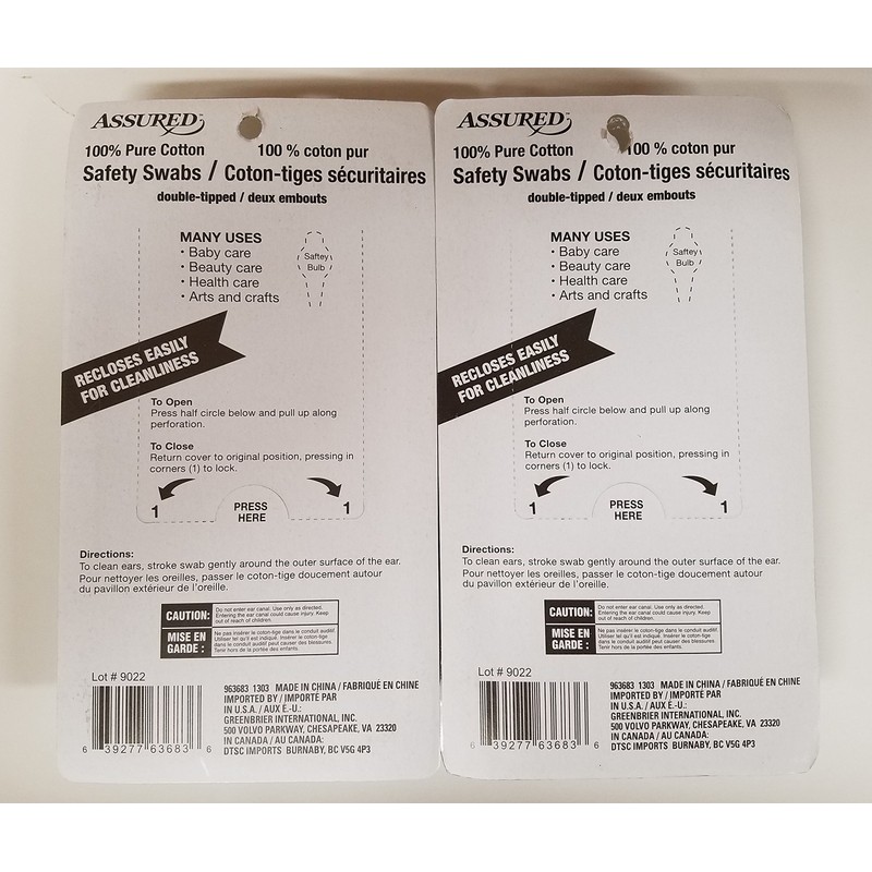 Kids Cotton Safety Swabs - 80 CountAssorted Colors - 2