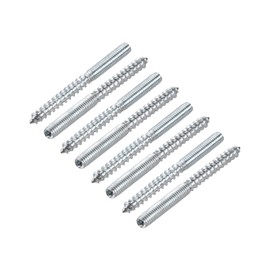 METALLIXITY Double Ended Screws (M6x70mm) 8pcs, Hanger Bolts Carbon Steel Self-Tapping Double Sided Screws - for Home Repairs