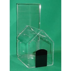 STRONG ACRYLIC "DOG HOUSE" SHAPED DONATION BOX "DJ200"