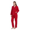 GLOBAL Pyjamas for Women Flannel Cotton Sleepwear long Ladies Pyjamas
