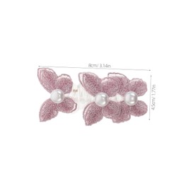 TOVINANNA 4pcs Decorative Butterfly Spiral Hair Ties with Pearl Embellishments Elastic Coil Bands for Women Stylish Ponytail Holders Versatile Colors for Any Occasion