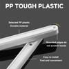 10 Pack White Plastic Drawer Runners, 298mm/ 300mm Replacement Plastic