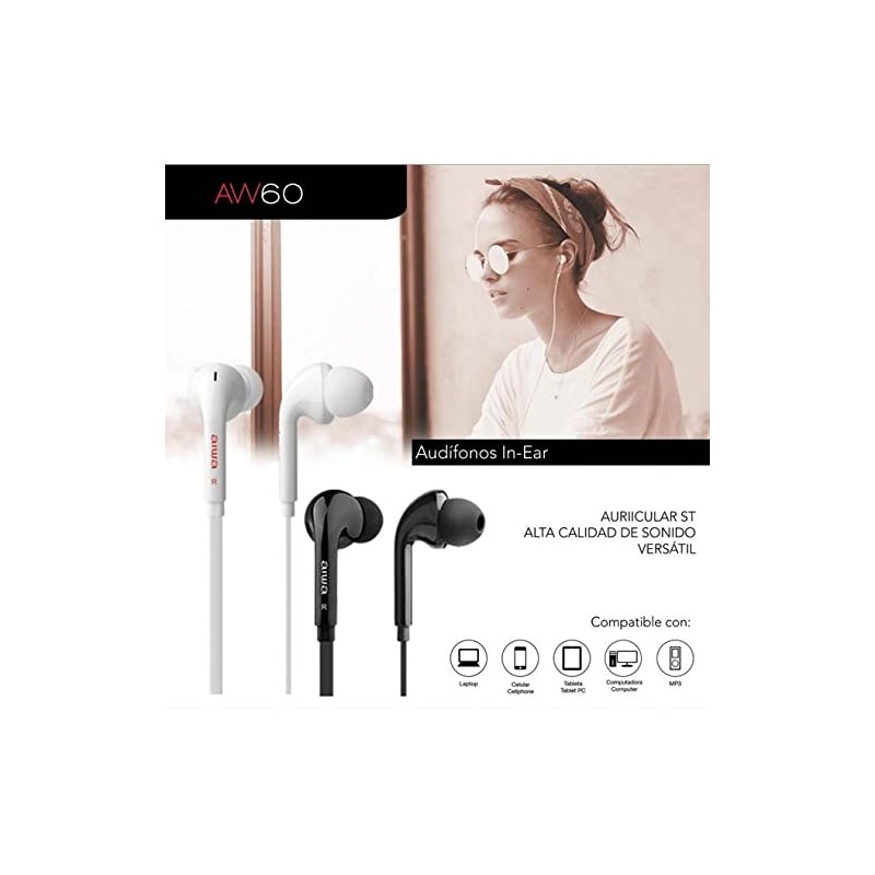 AIWA - Audífonos Inteligentes de Alto Rendimiento Mod. AW60