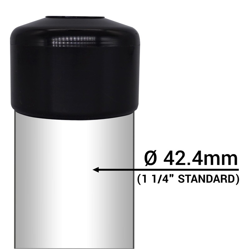 SKIR'CO Pack of 30 Fence Post Caps Round 42.4 mm