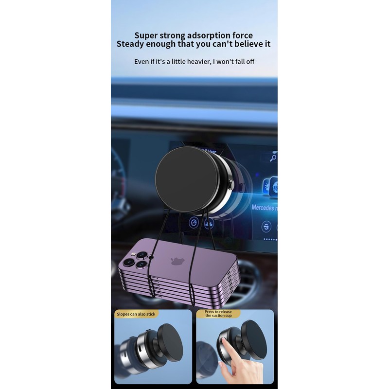 Suction Cup Magnetic Phone Holder 360 Degrees
