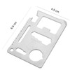 Credit Card 11-in-1 Survival Pocket Tool, Thickened Stainless Beer Opener