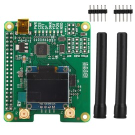 2019 V1.3 for MMDVM HS Dual Hat Duplex Hotspot Module OLED+Antenna Support for P25/DMR/YSF