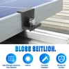 Pack of 8 Solar Panel Bracket End Clamp, 30 mm