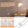 Asjeumt 6ft Foot Light Switch, Clear Floor Lamp Switches with