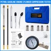 11PC Compression Tester, Automotive Engine Compression Tester Adapter Kit, Engine