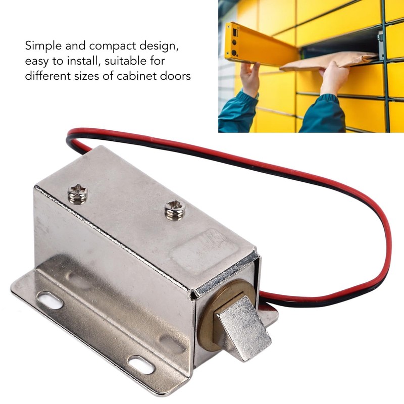 ieron DC 12V 0.6A Mini Electromagnetic Lock Cabinet Drawer Intelligent