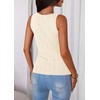 PRETTYGARDEN Women's Ribbed Tank Tops Summer 2025 Open Front Button