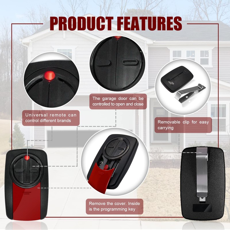 New Upgraded 380UT 375UT Universal Remote Control Replace Liftmaster Garage