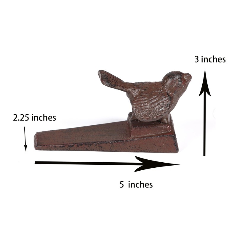 Oligsky Cast Iron Bird Heavy Duty Door Stopper - Avoid