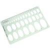 GetCoupon Oval Style Plastic Geometric Drawings Templates Rulers Measuring Ruler
