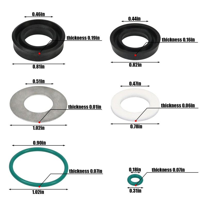 7106627 High Pressure Cleaning Pump Replacement Water Seal kit Replacement