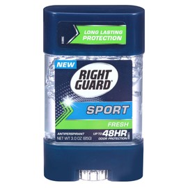 Right Guard Sport 3D Odor Defense, Anti-Perspirant Deodorant Clear Gel, Fresh 3 oz (Pack of 2)