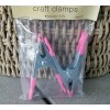 Crafters Square 2 Pink CLAMPS Steel spring Heavy Duty 4"