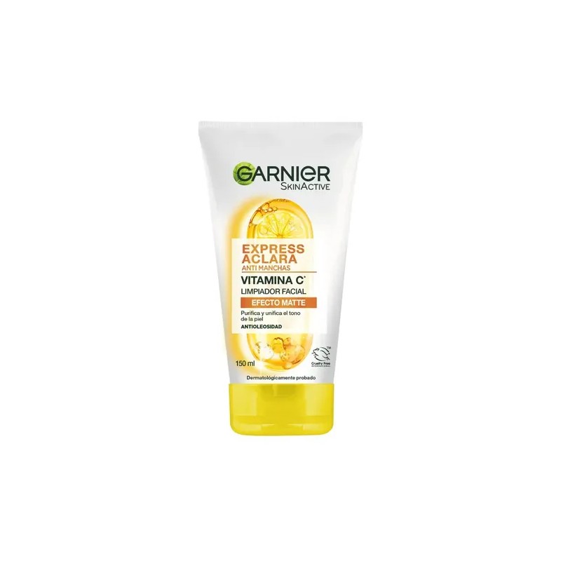 Garnier Skin Active Limpiador Facial Express Aclara Antimanchas Vitamina Piel