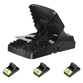 Trisiki Mouse Traps, 4 Pack Heavy Duty Reusable Snap Traps that Kill Instantly, High Sensitive Mice Catcher, Safe and Effective Rodent Trap for Indoors Outdoors