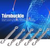 5Pcs Turnbuckle Hook and Eye Wire Rope Tension 304 Stainless