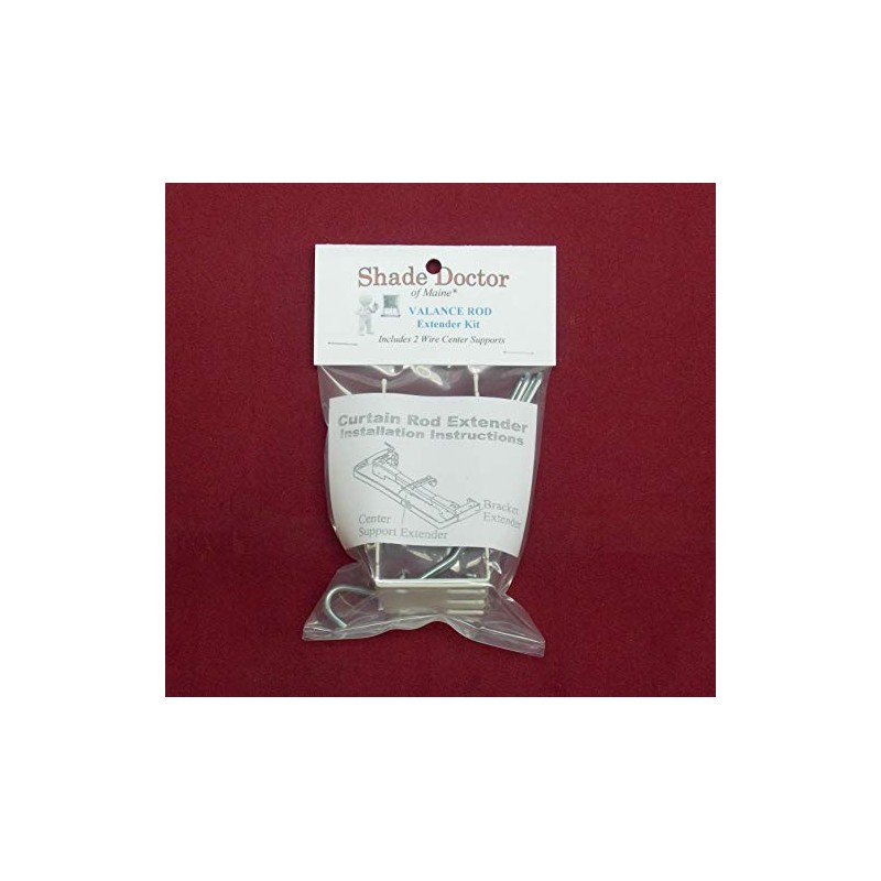 Valance Curtain Rod Extender KIT ~ 1 Pair Brackets with