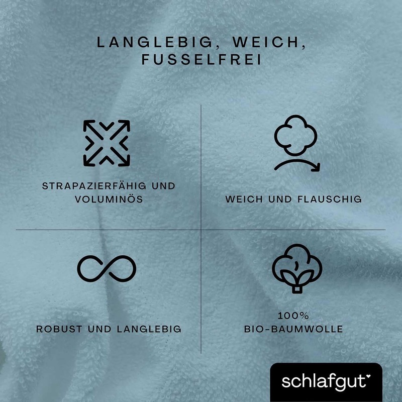 schlafgut Terry Towelling Fitted Sheet up to 100 x 200