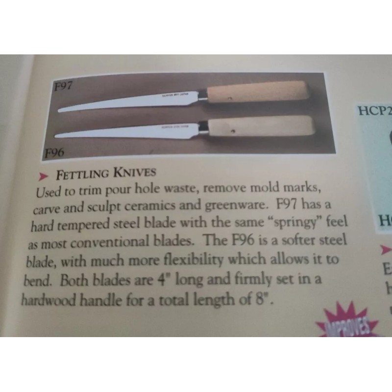 Kemper hard fettling knife F97 Six Pack