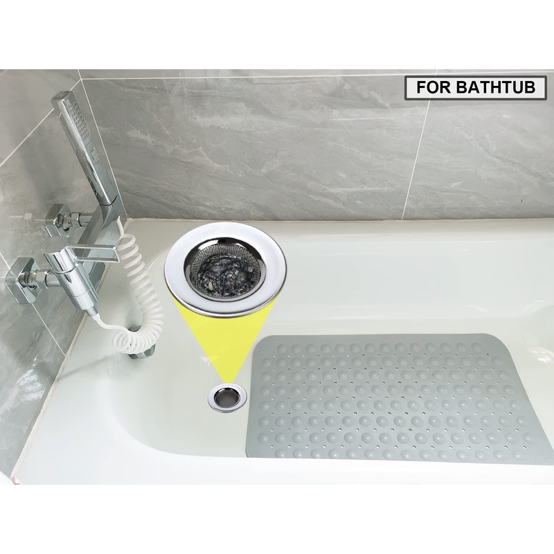 Seatery 1.50" Bathtub Strainers, Bathroom Sink Strainers, Shower Drain Hair