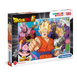 Clementoni 29755 Supercolor Dragon Ball Puzzle 180 Pieces from 7 Years, Colourful Children's Puzzle with Special Luminosity and Colour Intensity, Skill Game for Children