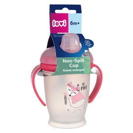 LOVI Meine Tasse Junior, 12 Monate+, Auslaufsicher, Leicht zu reinigen, 250ml, Indian Summer Collection, Rosa