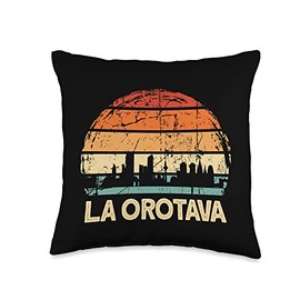 La Town Spain Design La Orotava Laline Throw Pillow, 16x16, Multicolor
