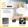 2 Pack Shed Windows 10'' x 29'' White Flush Mount