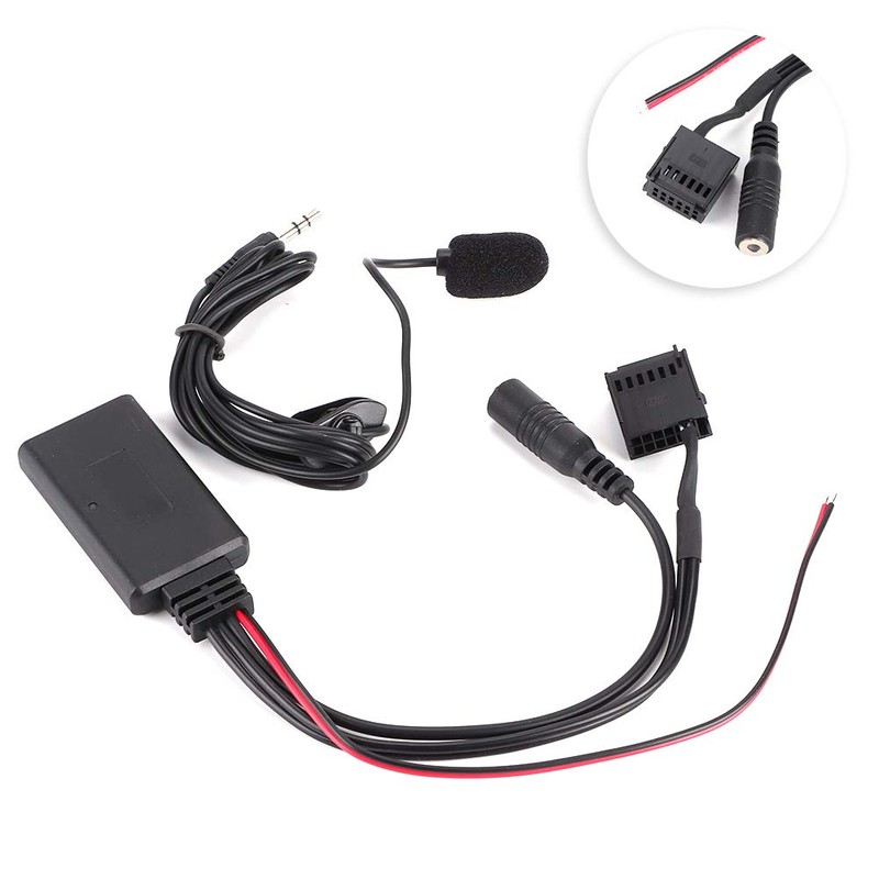 Bluetooth Aadapter, Car Bluetooth AUX IN Cable Adapter with Microphone