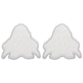 2 Pcs Bull Head Car Freshie Moulds, Cow Silicone Moulds Resin Casting Mould for Aroma Bead Soap Clay Candles Pendant