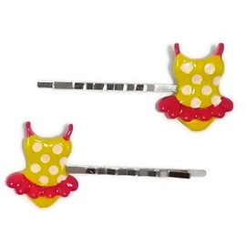 SWIM SUIT Beach Swimming Clothes - Handmade Bobby PIn Hair clips - Set of 2