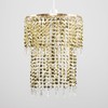 MiniSun Modern Chrome Chandelier Ceiling Pendant Light Shade with Clear