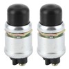 2Pcs Push Button Starter Switch, Weatherproof Engine Push Button Start