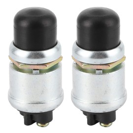 2Pcs Push Button Starter Switch, Weatherproof Engine Push Button Start Switch 50a 12V Heavy Duty Momentary Start Switch for Car Truck Boat
