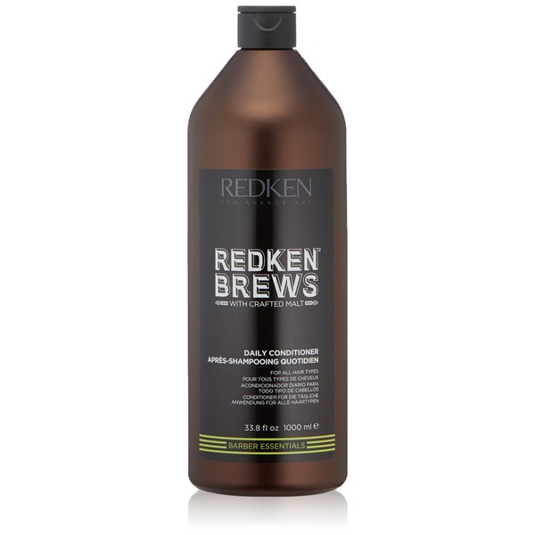 Redken Brews Daily Conditioner For Men, Soft Hair For All Hair Types 33.8 fl. oz