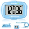 AVTREK Step Counter with Clip and Lanyard, 3D Pedometer Step