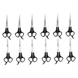 12pcs Professional Hair Cutting Scissors Set Stainless Steel Barber Shears Straight and Thinning Scissors for Home Use Pet Grooming and Salon Services